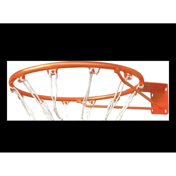 18" Basketball Rim Replacement Solid Outdoor Heavy Duty Hoop Orange - Picture 1 of 11